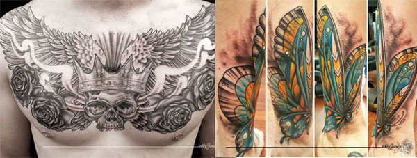 Which tattoos age better colored or black and white  Quora